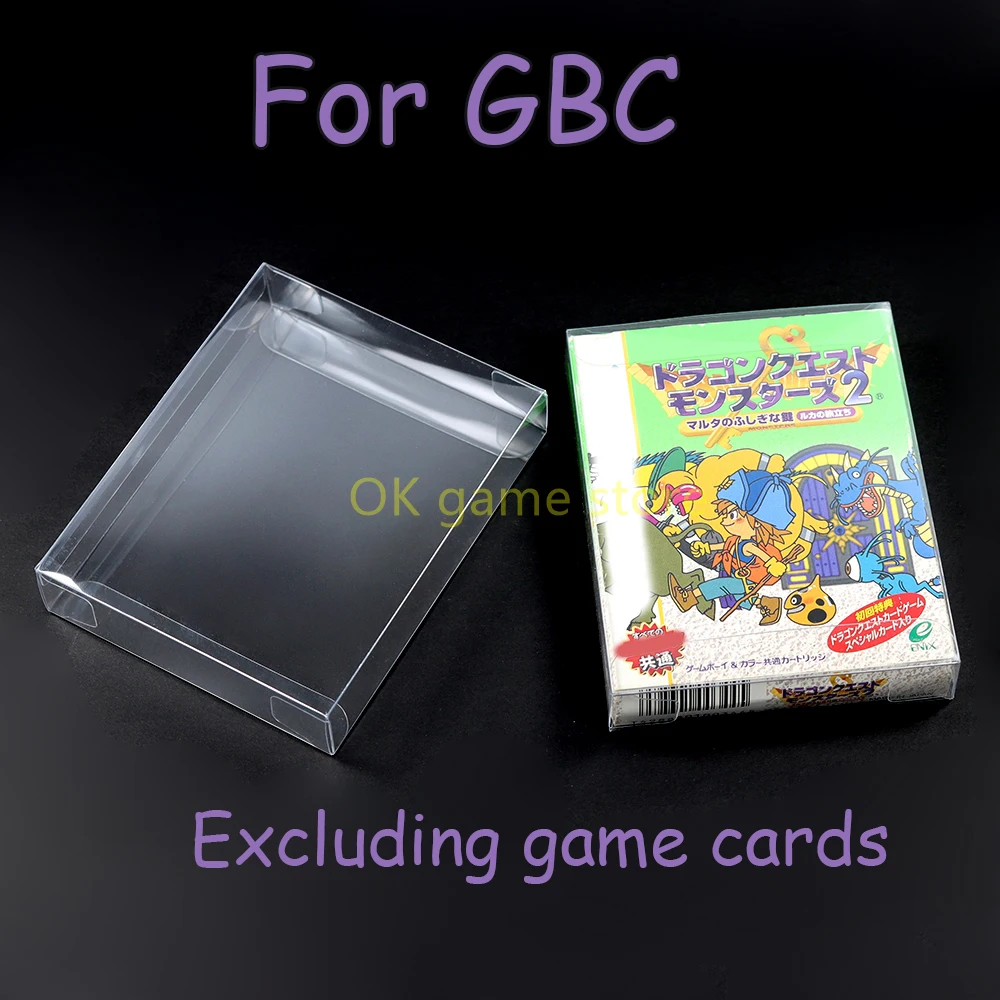 1PC versione JP PET protezione scatola di carte da gioco di archiviazione per GBC Gameboy display trasparente a colori scatola di plastica accessori per console