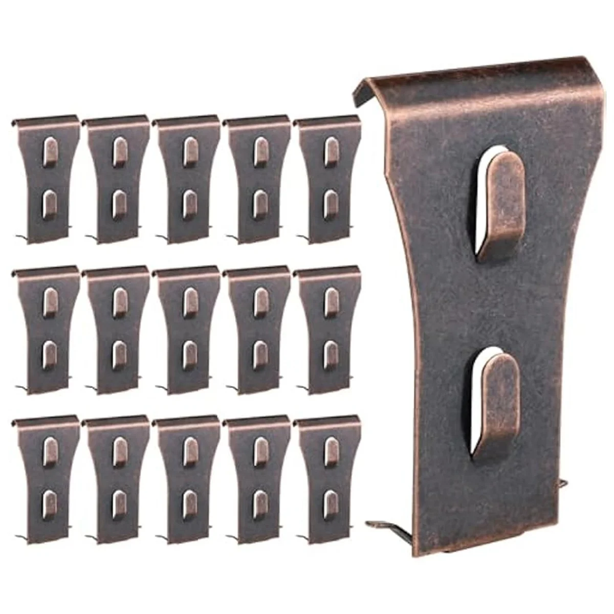 Clips para ladrillos, 16 clips para ladrillos para colgar al aire libre, ganchos para ladrillos, clips de pared, colgadores para cuadros, montaje en ladrillo sin taladro