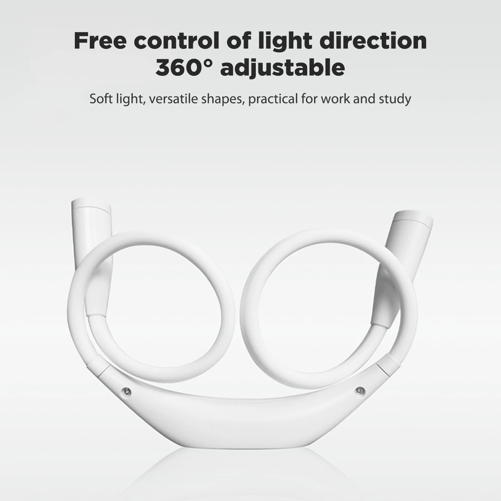 

USB Mini Desklamp Book Lights Stepless Dimming Sports Halterneck Light 360-degree Adjustment Work Lamp Hands Free