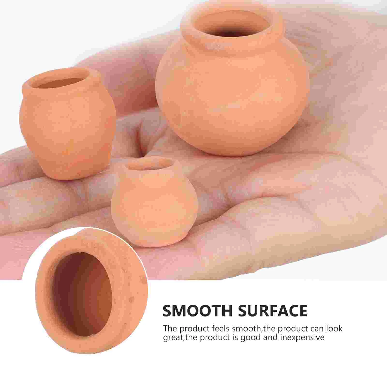 6 Pcs Mini Thumb Planter Flower Pots Cotta Boho Garden Decorative Succulent Plants Design Flowerpots Container Office