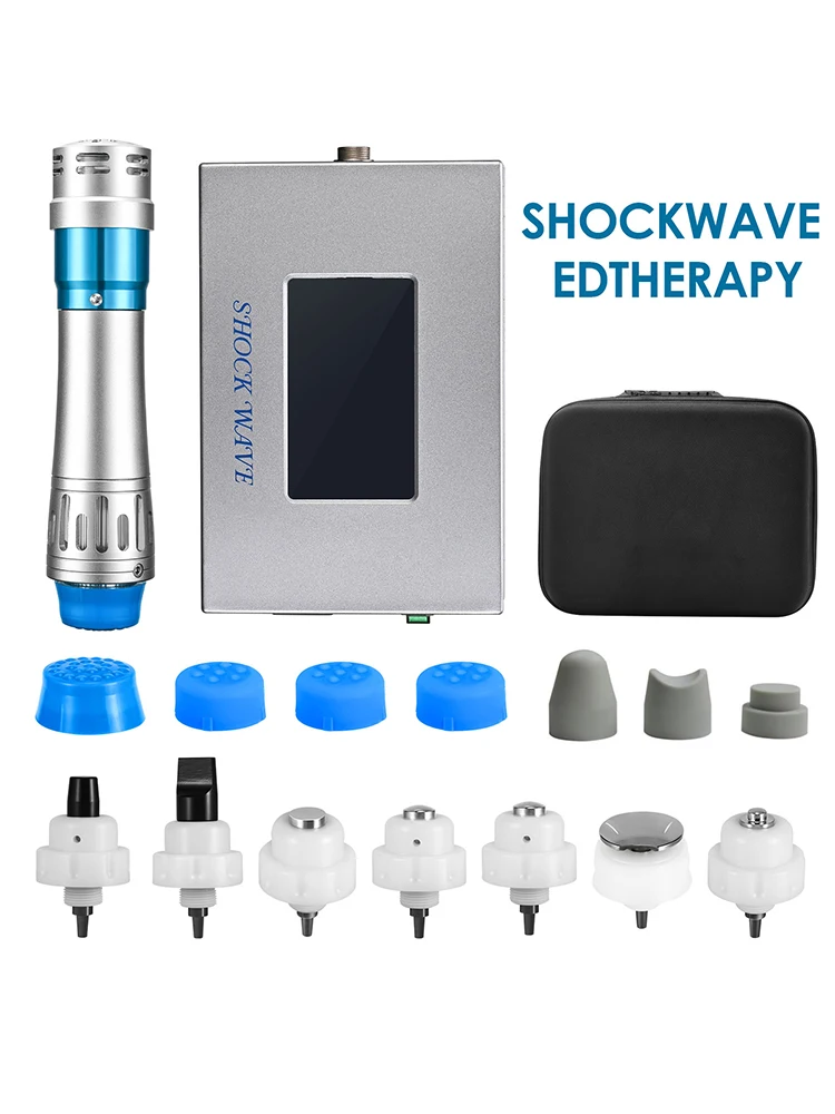 Elektromagnetische extracorporale shockwave-therapiemachine Massager voor verlichting van spierpijn ED-behandeling 7 zachte massagekoppen - afbeelding 2