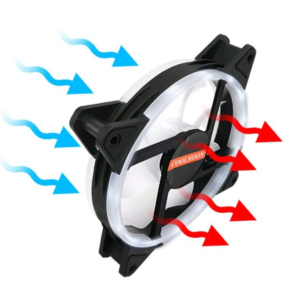 New Computer Case 120mm Fan RGB 3PIN Colorful Lamp Radiator Cooler Mute PC 12V DC ARGB Ventilador Chassis Fans CPU Cooler