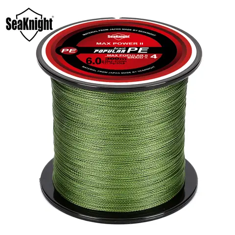 SeaKnight Brand 4 Strands Braided Fishing Line 8-100LB Multifilament PE Wire 300M 500M 1000M Freshwater Saltwater Fishing Pesca