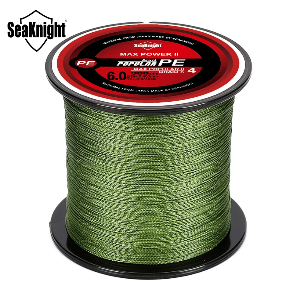 SeaKnight 브랜드 4 가닥 땋은 낚싯줄 8-100LB 멀티 필라멘트 PE 와이어 300M 500M 1000M 민물 바닷물 낚시 Pesca