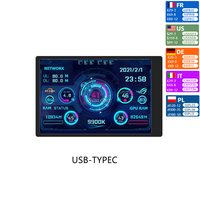 Nvarcher 3.5 /5  Inch 480*320 IPS LCD Monitor Display AIDA64 USB  Sub-Screen Support Raspberry Pi With RGB Breathing Light