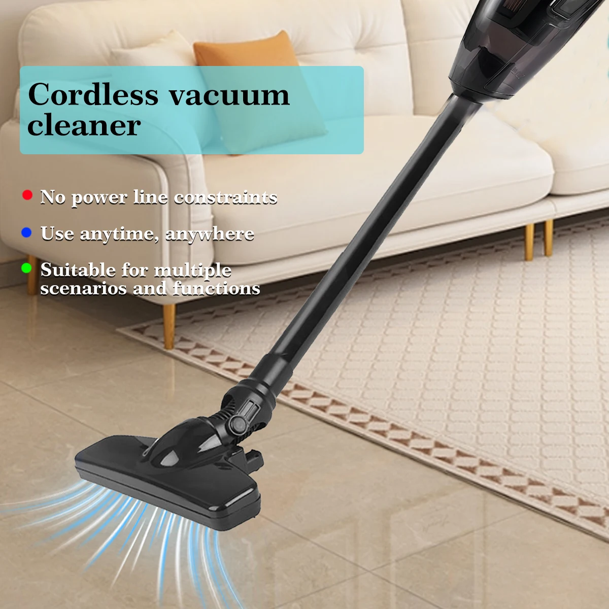 Car Wireless Vacuum Cleaner 10KPa High Power Cordless Home Appliance Vacuum Portable Home Car Dual Use(No battery) for Makita