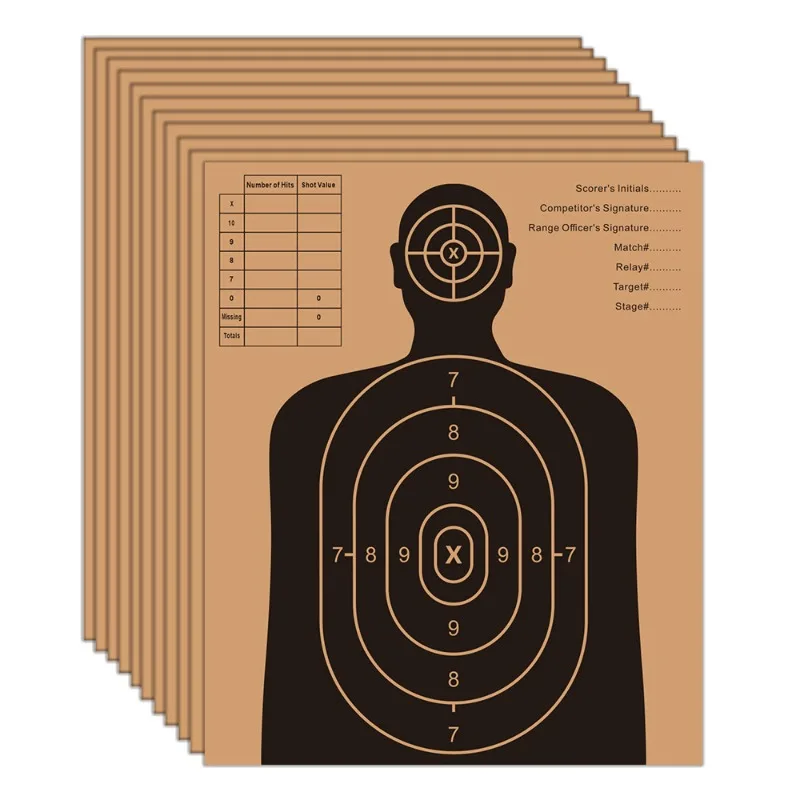 Shooting target paper can record corrugated cardboard, humanoid archery, slingshot, dart practice target board