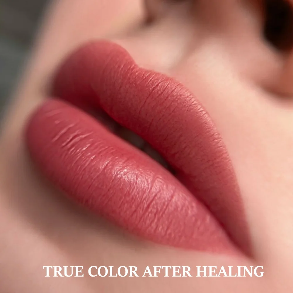 AIMOOSI Permanent Makeup Pigment for Lip Brush 10ML Professional Micropigmentation Pigments PMU Original Tattoo Ink Supplies