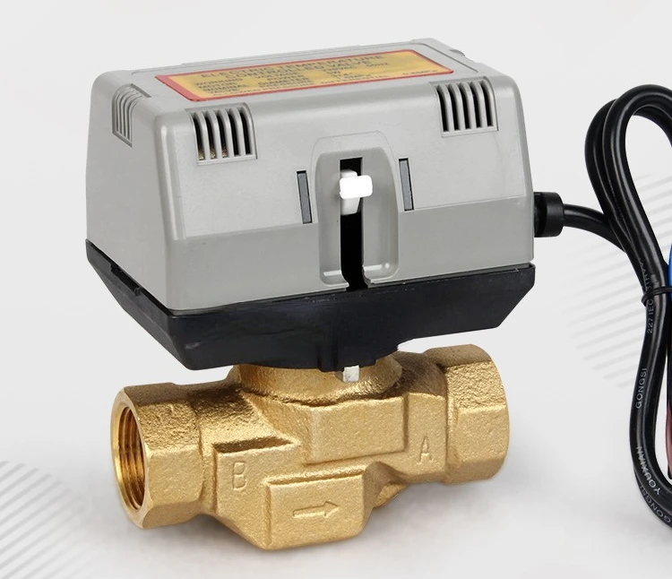 VC6013 electric two-way valve air conditioner valve electric two-way  fan coil three-wire electric