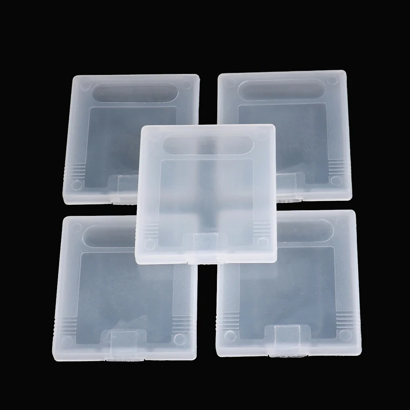 5Pcs 7*6.5*1.4CM Transparent Game Storage Box Card Anti Dust Cover Case Protection Game Card Box For Gameboy Color Pocket GBP