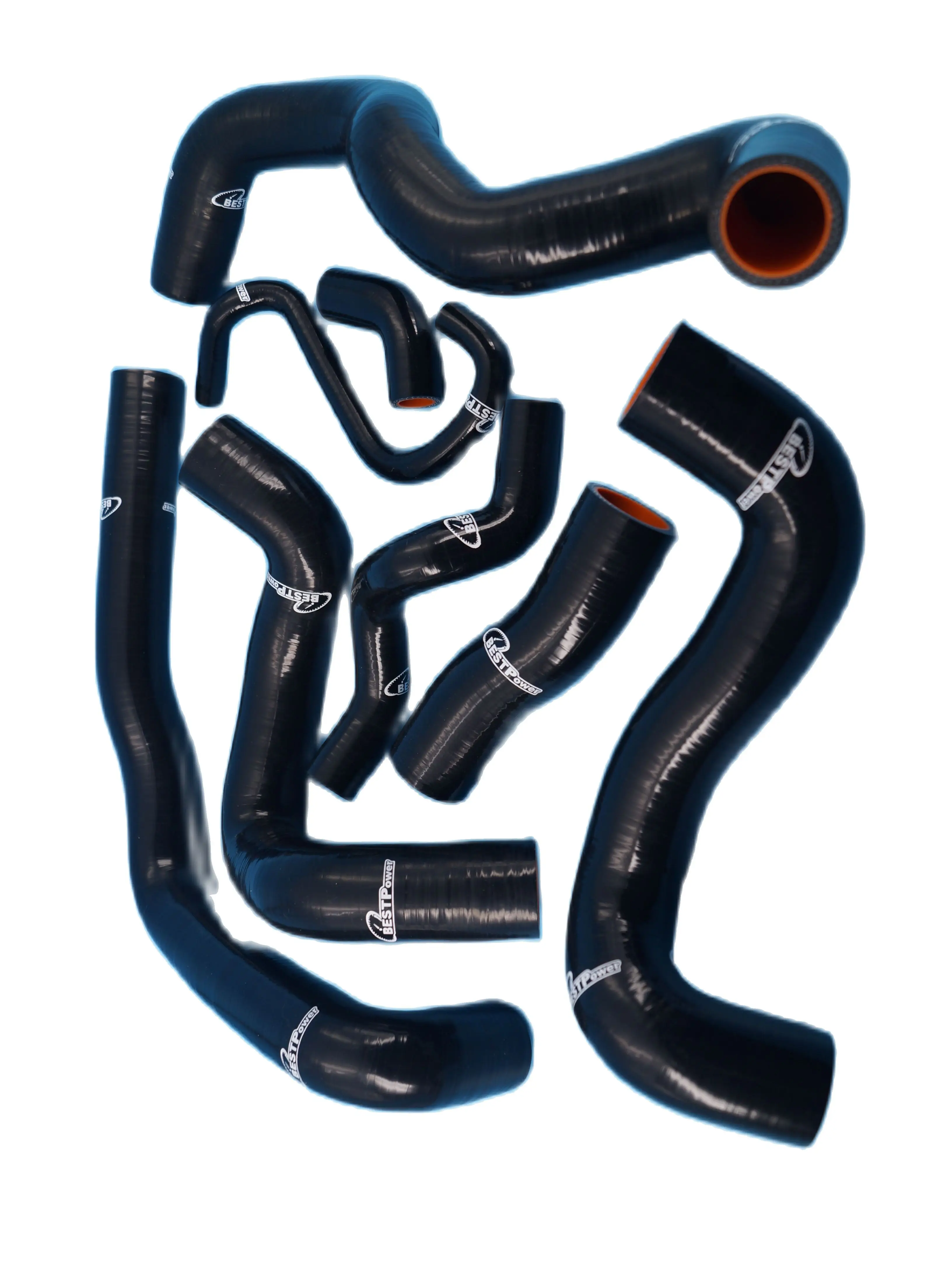 Silicone Radiator Hose Black / Pipe For BMW MINI 1.6 Turbo R56 2006-2012 blue