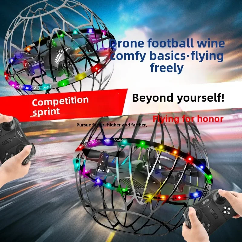 RC Flugzeug V49 Fußball Drohne Vier Achsen Hindernis Vermeidung Sensing Flugzeug Kinder Wettbewerb Spezielle Flugzeuge Fliegende Modelle
