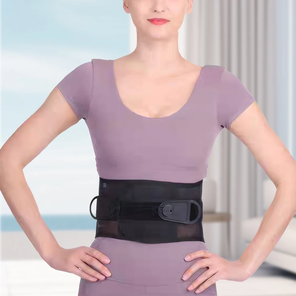 

Двойной пояс для поддержки талии с пряжкой, регулируемый пояс для спины, корсет, поддерживающий пояс для спины для защиты нижней части позвоночника