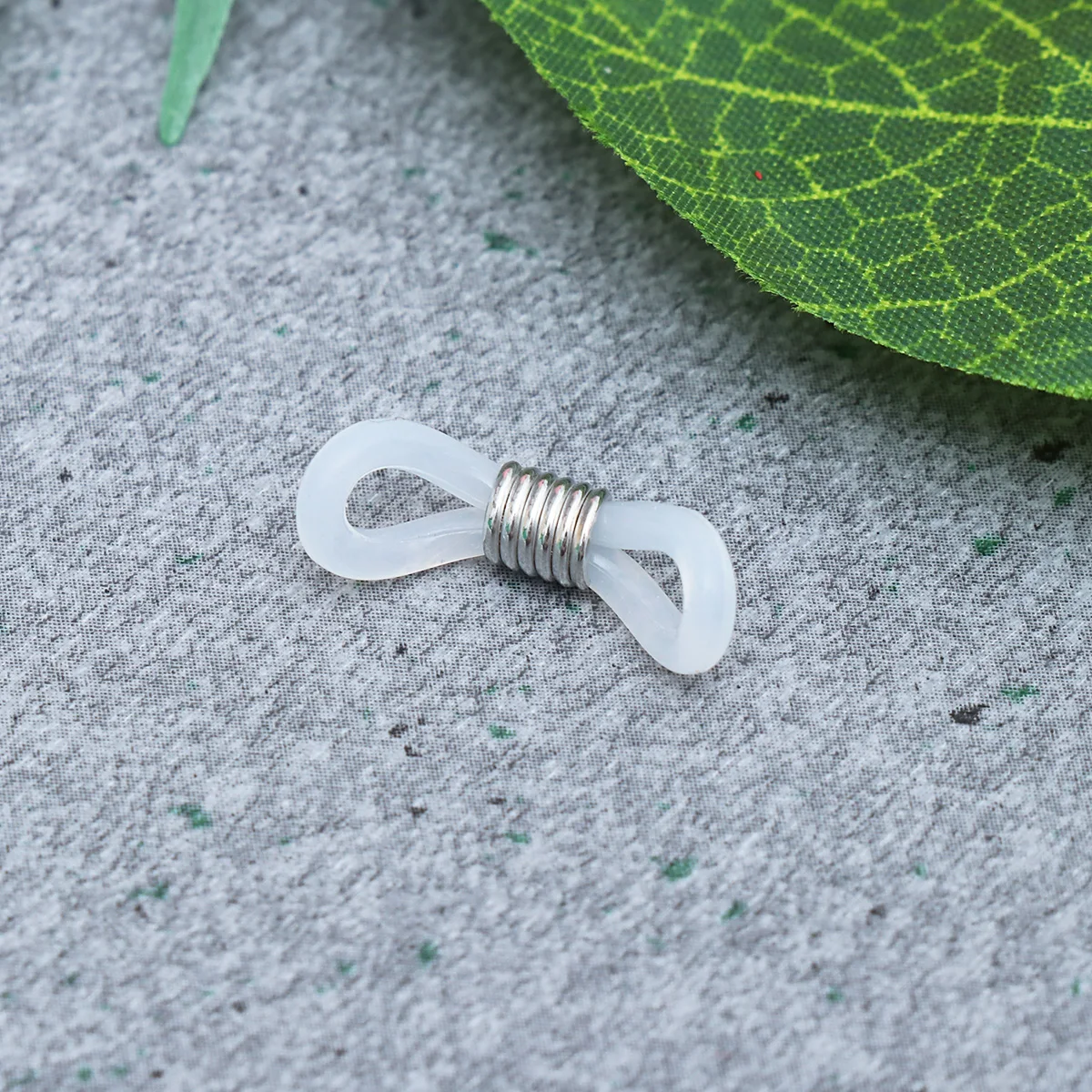 

100pcs Silicone Glasses Chain Fixing Ring Adjustable Non-Slip Eyeglass Cord Holder For Eyeglasses Accessories Silver Eyeglass