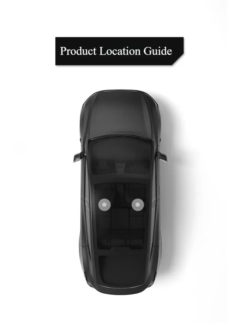 2 Stück ABS Boden-Luftstromgitter-Schutzabdeckungen für Tesla Model YL Juniper 2025 2026 Hinterer Unterboden-Klimaanlagenauslass – Detail 1