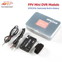 Mini FPV DVR Module Video Audio Recorder NTSC PAL 30FS Switchable Built-in Battery Support 32GB Card for FPV Drone Quadcopter