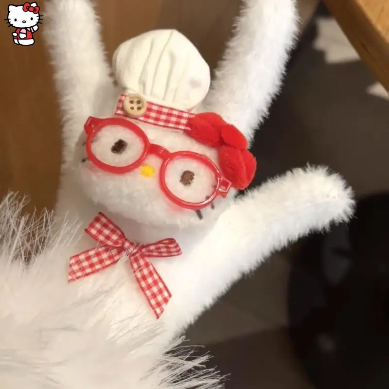 قفازات Sanrios اللطيفة Hello Kittys Girly قفازات ركوب الدراجات الدافئة موضة محمولة متعددة الاستخدامات مريحة وناعمة ومبتكرة هدايا راقية #5