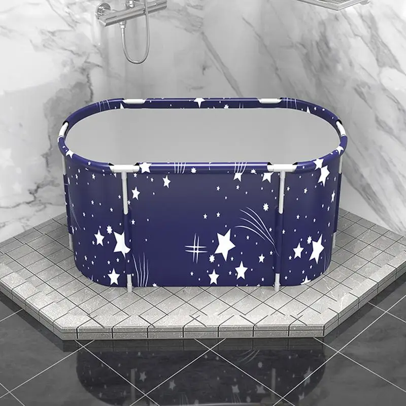 Foldable Bathtub Thickened Portable Tub Insulated Portable Bathtub Large Soaking Solid Bathtub Shower Tub For Indoor Outdoor