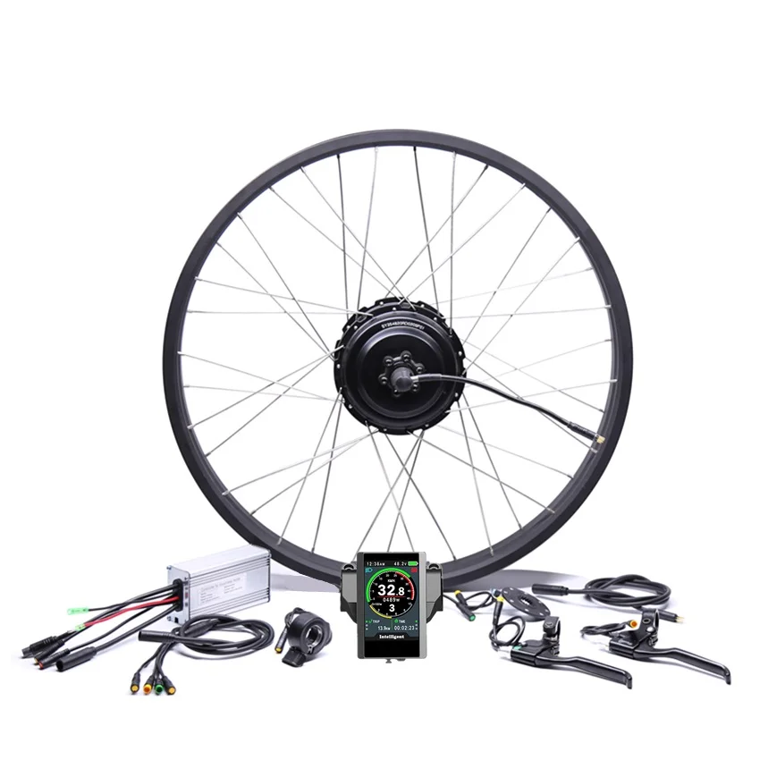 

Цветной дисплей, водонепроницаемый 48v750w Bafang Fat Rear, комплект для переоборудования электрического велосипеда, бесщеточное колесо двигателя с оправой 20 дюймов, 26 дюймов