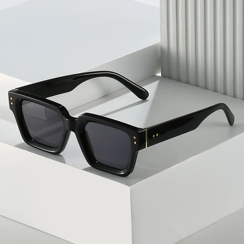 المشي لمسافات طويلة 1/3 قطعة موضة برشام إطار مربع مكافحة نظارات خفيفة النساء التدرج ظلة مرآة في الهواء الطلق UV حماية العلامة التجارية ظلال #6