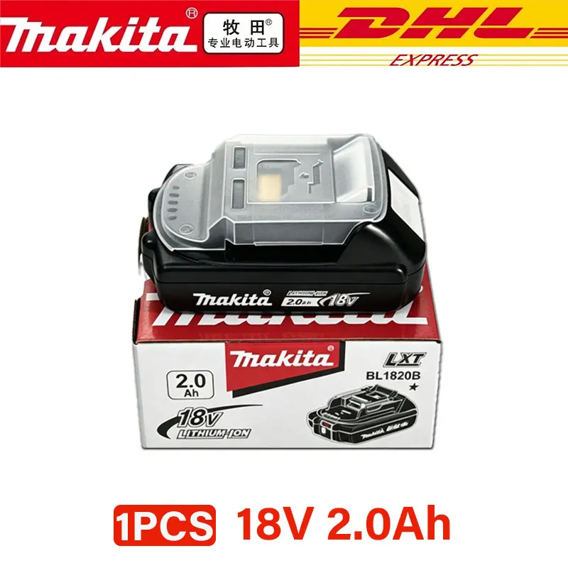 

Original Makita 18v 2Ah Li-Ion Battery BL1820B for Makita 18V Series Power Tools Replace the battery