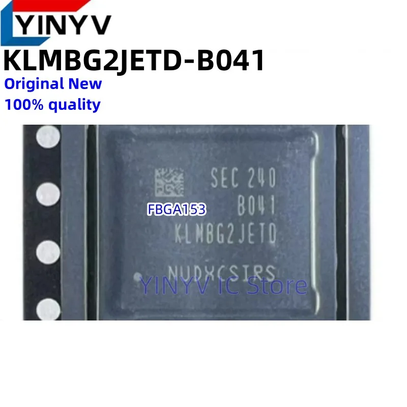 5Pcs KLM8G1GETF-B041 KLM8G1GETF KLMAG1JETD-B041 KLMAG1JETD KLMBG2JETD-B041 KLMBG2JETD KLMCG4JETD-B041 KLMCG4JETD FBGA153 New