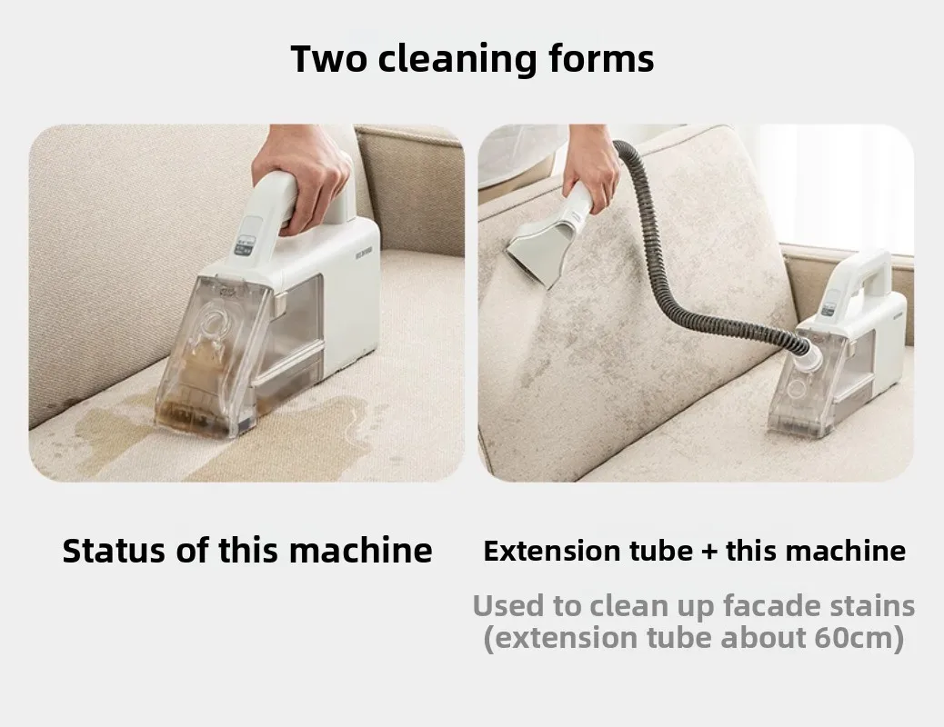 เครื่องทําความสะอาดโซฟาผ้าไร้สาย เครื่องทําความสะอาดอลิซสําหรับใช้ในบ้านและรถยนต์