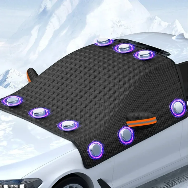 

Winter Car Window Snow Cover Large Size Magnetic Car Windshield Snow Cover Anti Freeze Snow Windshield Covers Glass Sun Visor