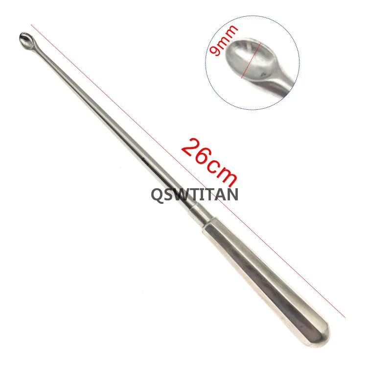 Stainless Steel Bone Curette Veterinary Orthopedics Instruments Bone Spoon Tools