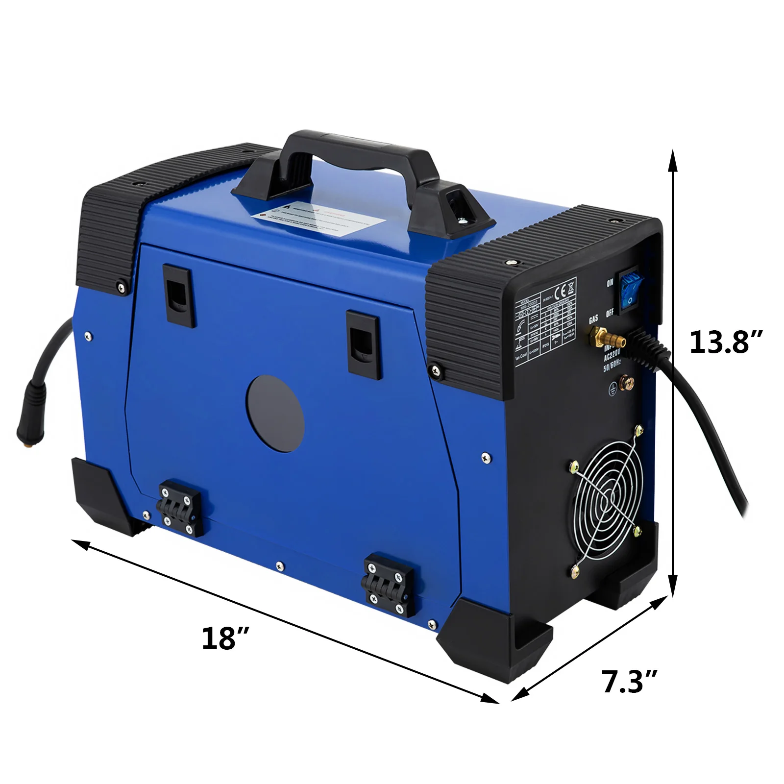 Efficient Cooling Fan MIG-250 250 Amp MIG/Stick (MMA) Inverter Welder IGBT Easy for Translation and Storage