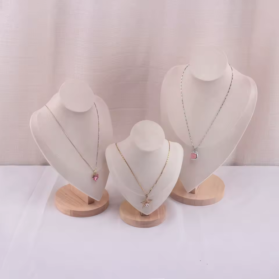 Velvet Portrait Necklace Display Pendant Organizer Jewelry Display Stand Jewelry Mannequin Bust Necklace Pendant Window Display - AliExpress 