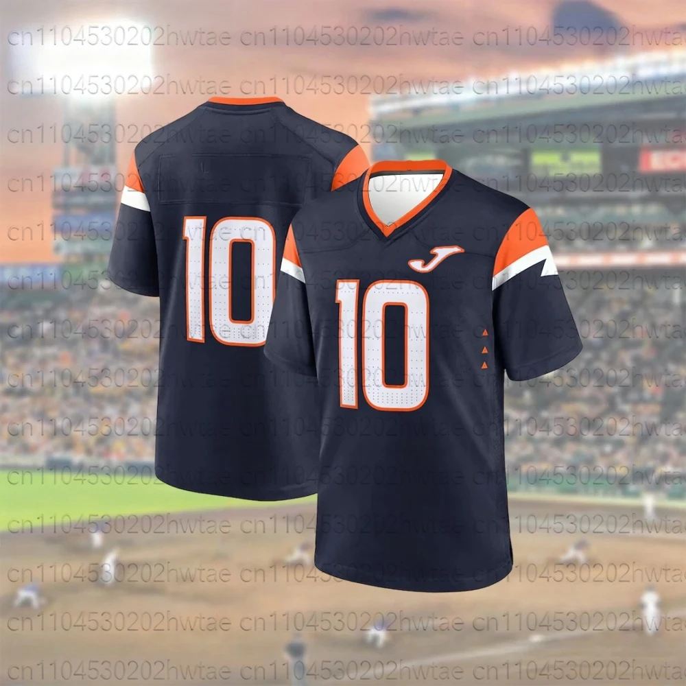 

JOMA 3Dprinted New Football Short Sleeve Denver Adult Women Mustang Training Shirt Casual Sportswear Comfortable Top Comfortable