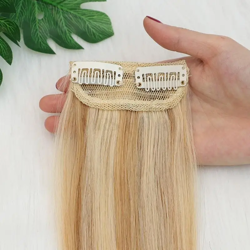 

MRS HAIR Clip in Extentions Human Hair Machine Remy Clip ins Add Top/Side Volume For Short Hair 10-30cm Hairpiece