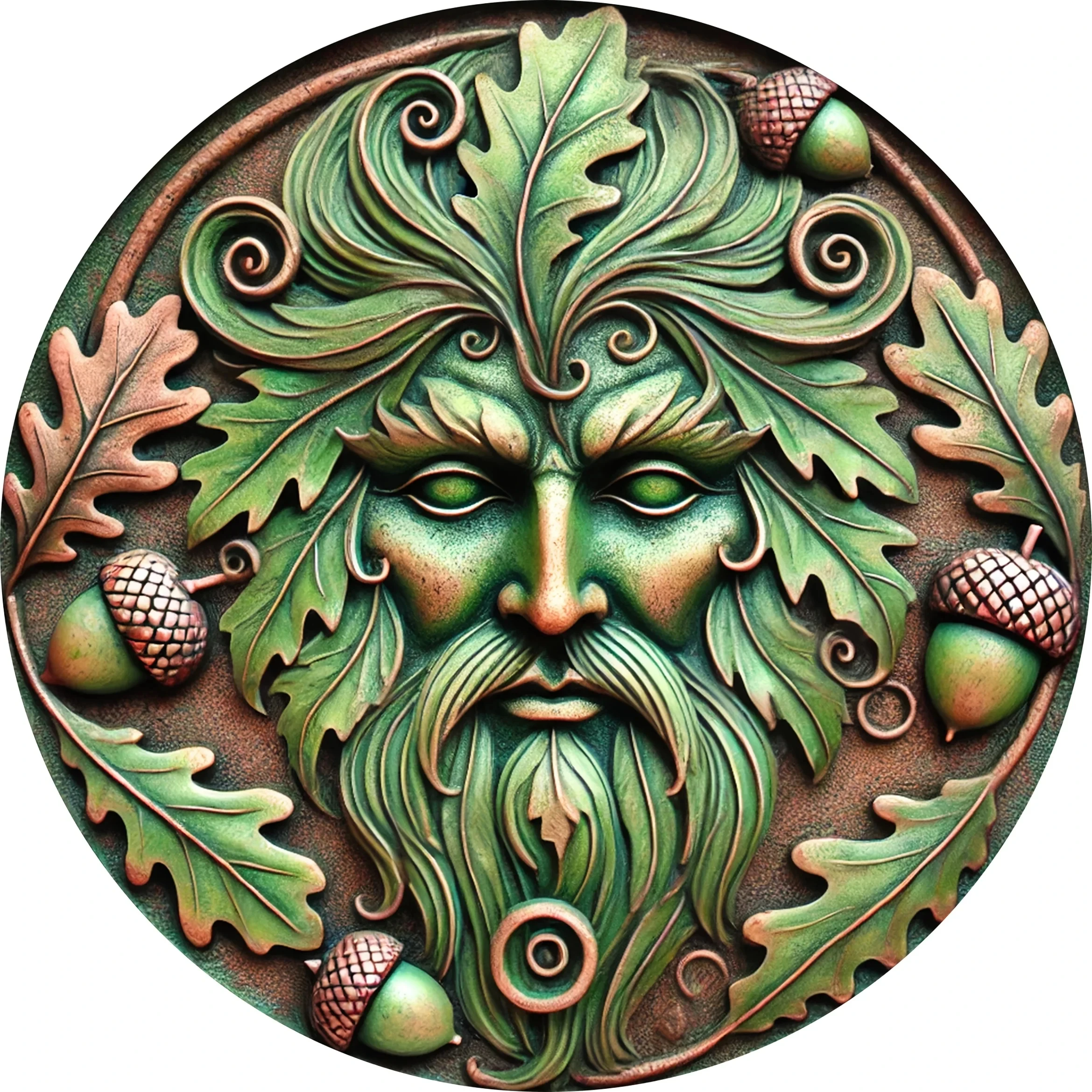 1 Piece Vintage Green Human Head Aluminum Wall Art Sign - Durable, Easy to Hang, Suitable for Wall-Mounted Safety Signs in Homes, Offices, and Bedrooms