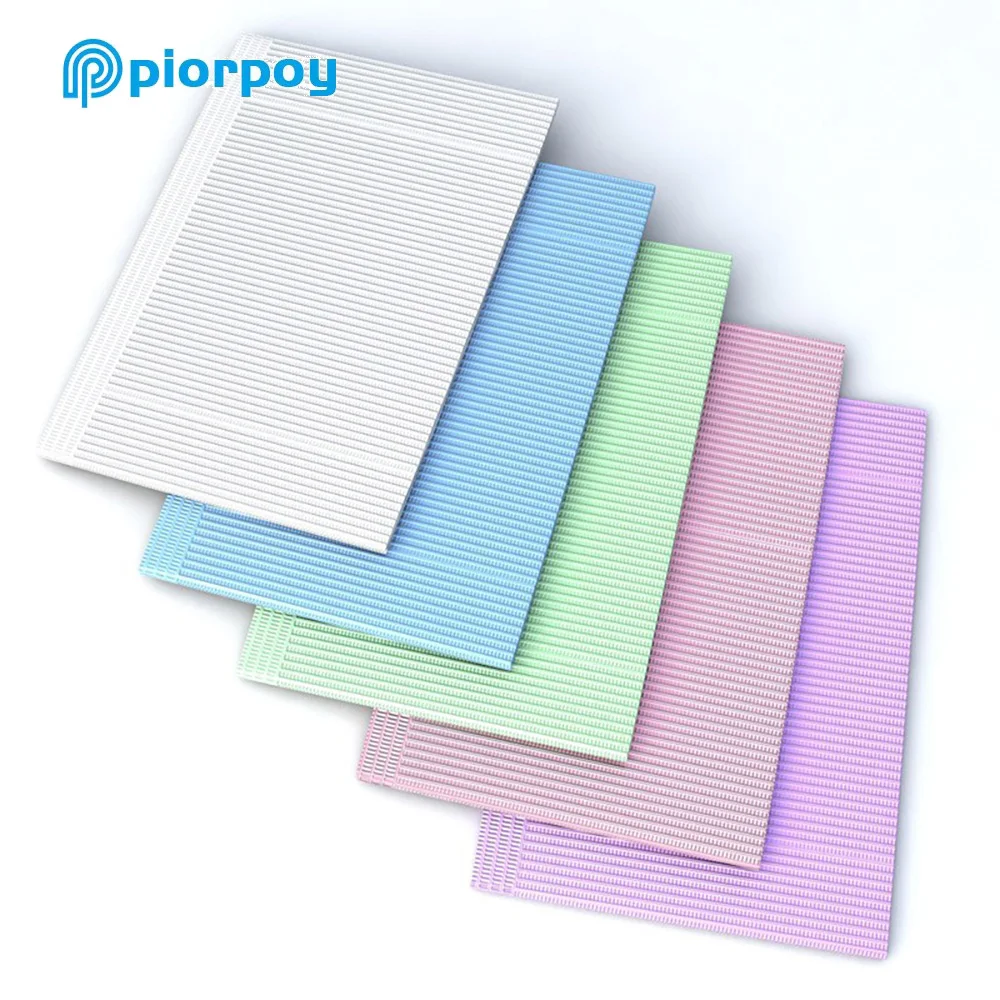 PIORPOY Dental Clean Bib Pad Disposable Bibs Table Covers Clean Patient Dental Napkins Tattoo Accessorie Dropship 125Pcs/Pack