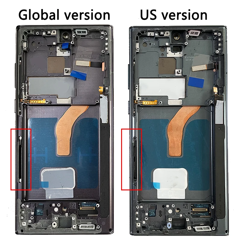 6.78 "OLEDสําหรับSamsung S22 Ultra S22Ultra 5G S908B/DS S908N S908U S908EจอแสดงผลกรอบTouch Screen Digitizer Assembly