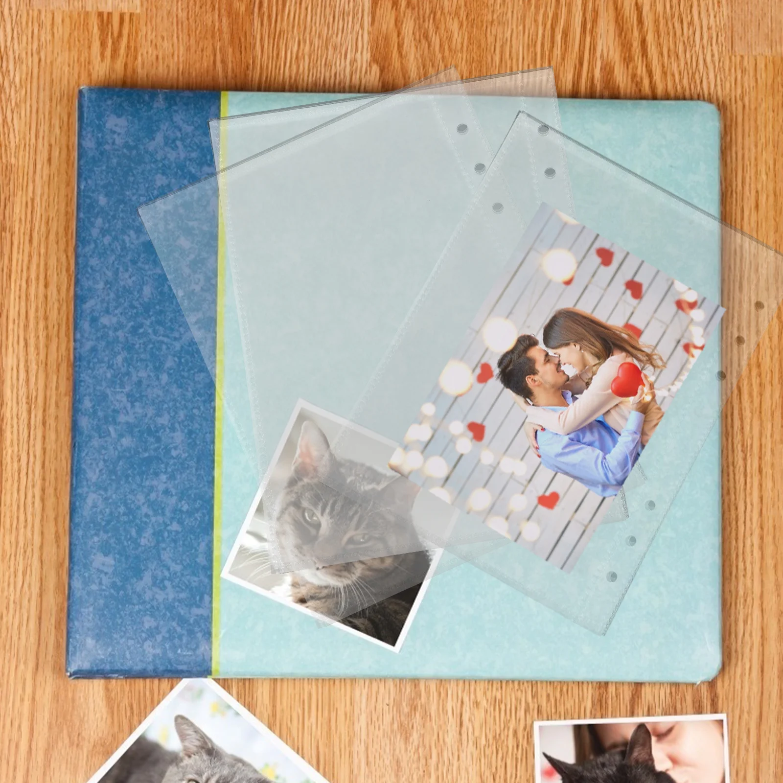 

1 pc Plastic Display Booklet Transparent Cover For Game Picture Id Certificate Storage Album Page Bag Stationery Organizer