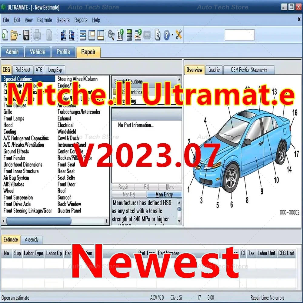 

Mitchel Ultramate 2023.07 ПОЛНЫЙ РАСШИРИТЕЛЬНЫЙ Mitche l ESTIMATING SYSTEM+ Патч для автомобильных инструментов Unexpire, автомобильных инструментов
