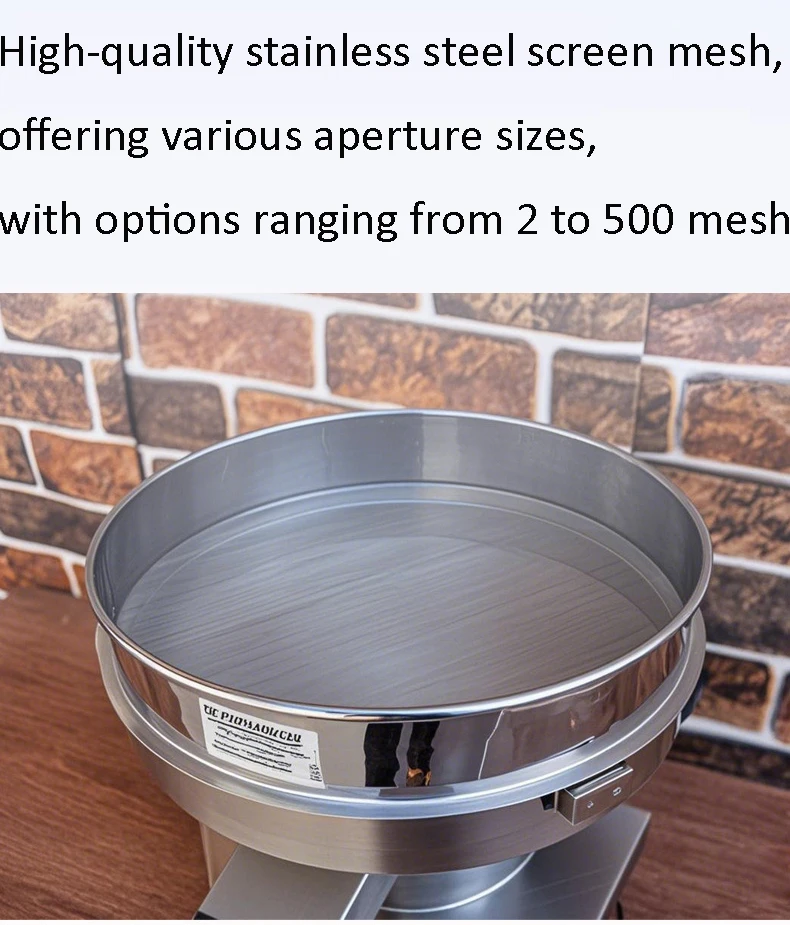 Hot Sale Vibrating Screen Small Stainless Steel Sieving Machine New Arrival Popular Powder Sieve Flour Electric Sifting Machine