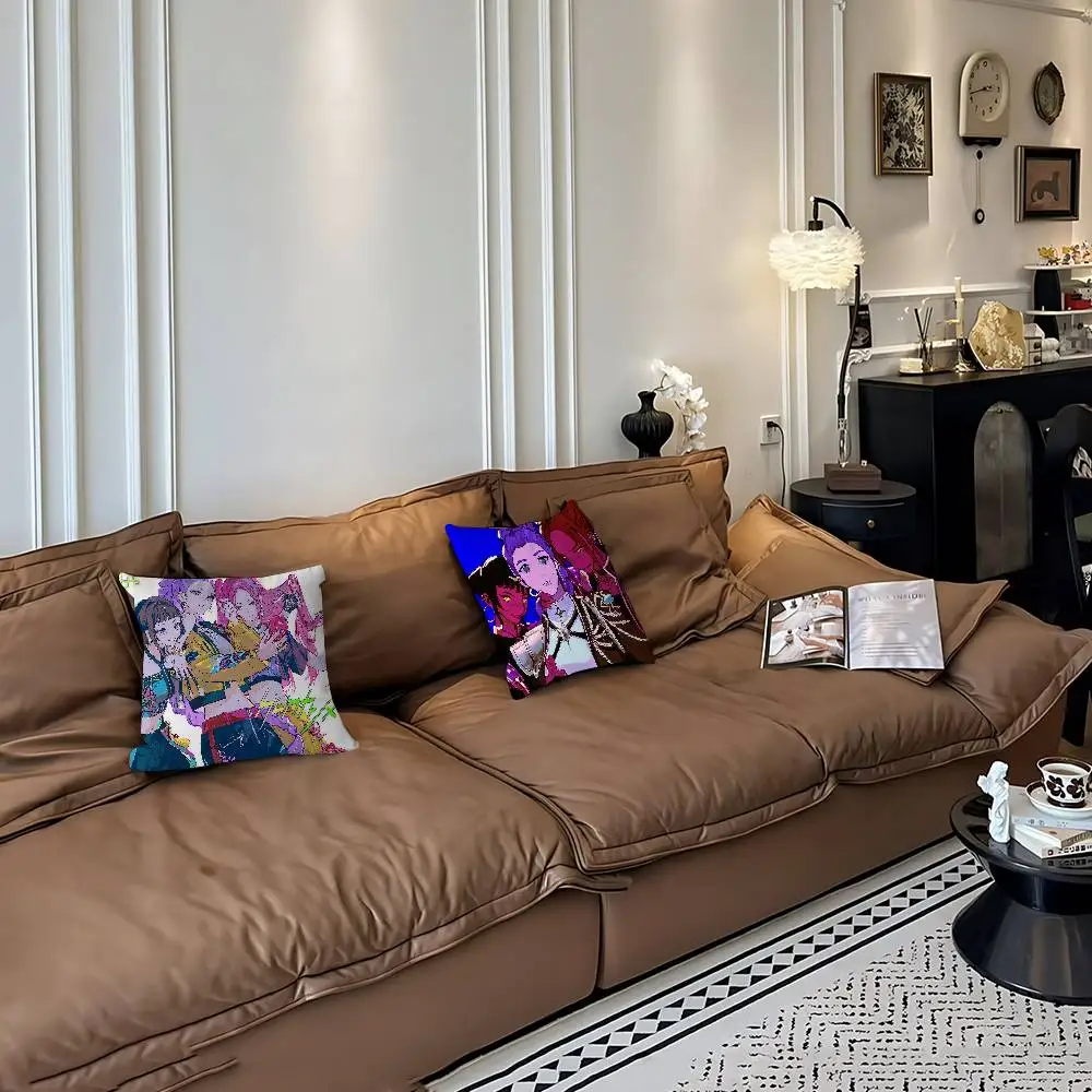 KPop شيطان الصيادين شخصية وسادة غطاء غبار غرفة نوم الاطفال حزب الديكور المخدة عيد ميلاد الأطفال هدية