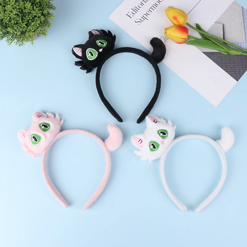 New Cute Plush Cat Hair Hoop Girls Autumn And Winter Hairbands Headwear Cartoon Headbands Hair Accessories Ornaments