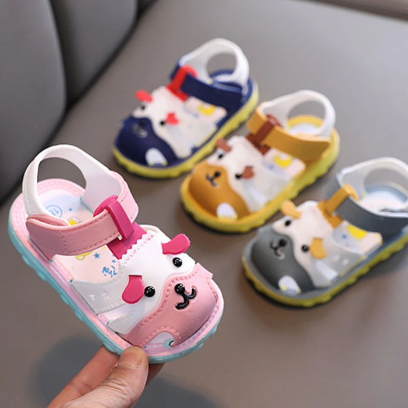 босоножки Baby Shoe Kid Sandals 2023 Summer New Baby First Walkers Anti Slip Boy Girl Sandals Breathable Casual Shoes Kid Shoes