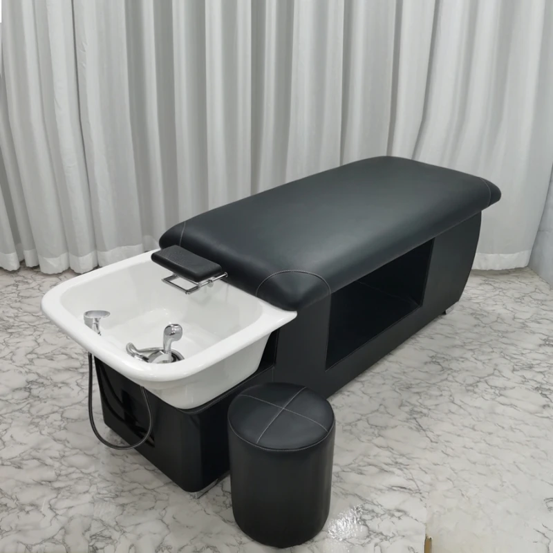 Comfortable Luxury Stretcher Mobility Hairdressing Salon Aesthetic Chair Washing Hair Spa Washbasin Massage Bed Professional