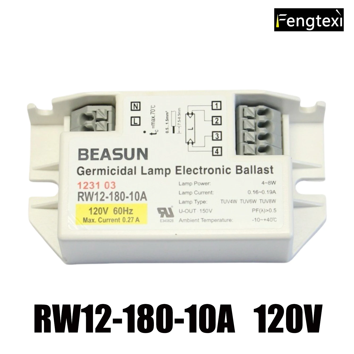 Electronic Ballast RW12-180-10 for 4W 6W 8W 11W 16W Ultraviolet Lamps