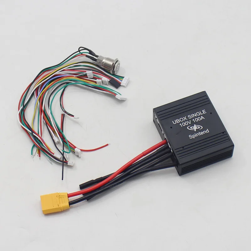 Single Ubox 100V 100A Motor Speed Controller Based on VESC with Aluminum Cooling Plate for Escooter Ebike Onewheel Skateboard