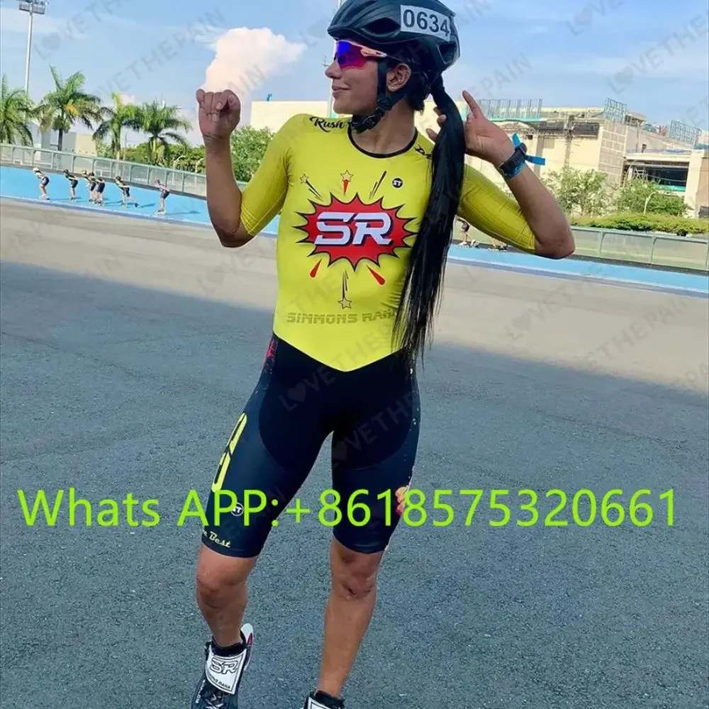 

SR Men's Performance Inline Skates Racing Skinsuit Speed Skates Short Sleeve Quick Dry Breathable Skate Tights Swiming Suits