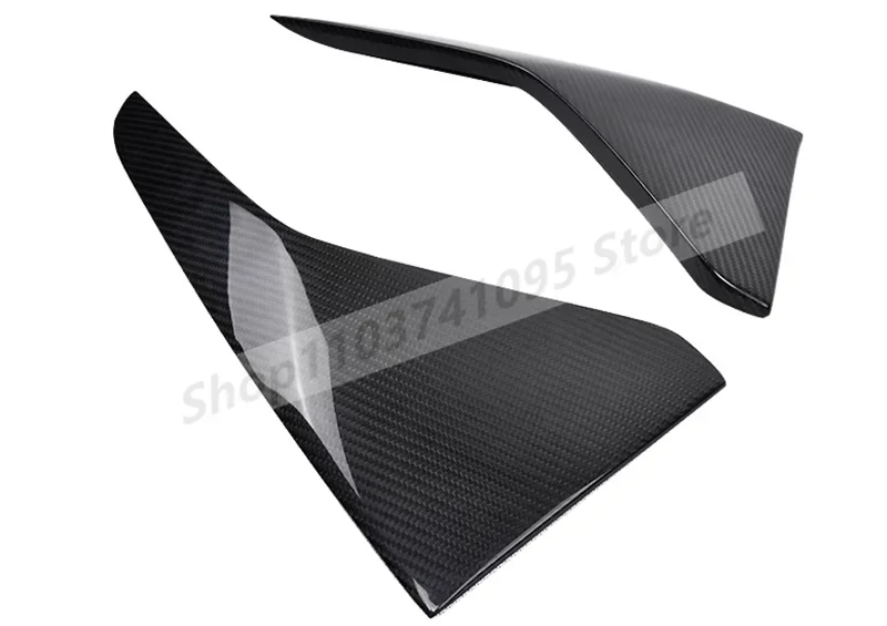 Carbon Fiber Front Bumper Splitters Cup Flaps Lid Spoiler Lip Aprons Fog Light Cover For BMW F87 M2 M2C 2016-2021