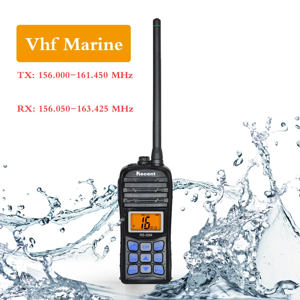 

Recent Rs-35m Ip67 Waterproof Dust-Proof Lcd Display Dual Watchscan Ham Handheld Interphone Vhf Radio for Sailing on Board