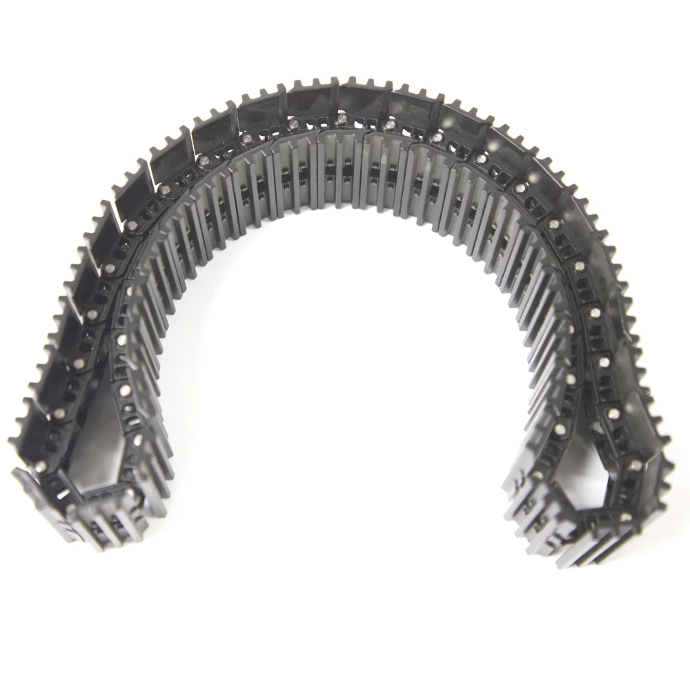 50mm Track Zinc Alloy Black Track 1/14 RC Hydraulic Excavator Model Professional Track Accessories