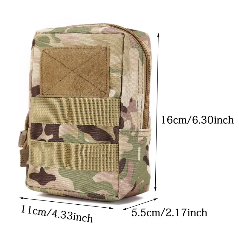 Outdoor Military Molle Pouch Bag Tactical Utility EDC Tools Waist Pack Phone Holder Case Working Camping Pocket Hunting Bag